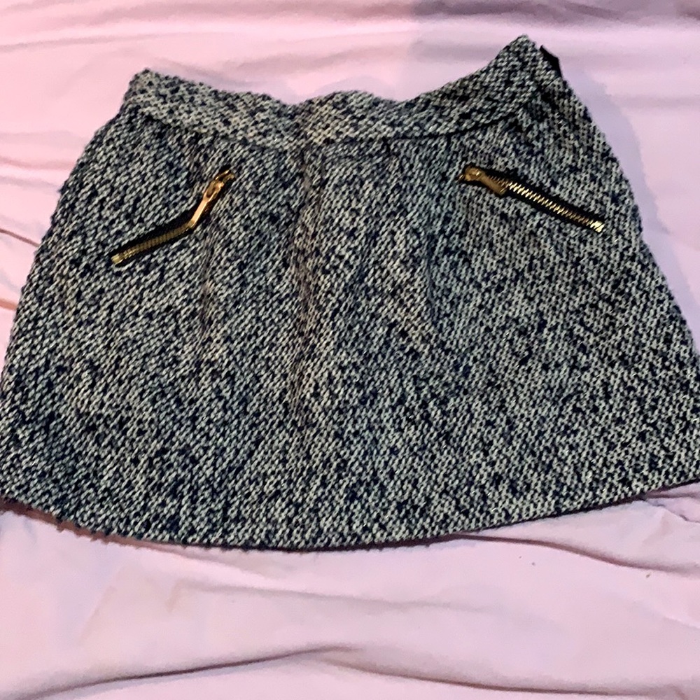 Twill Lined Skirt blue and gray size 4